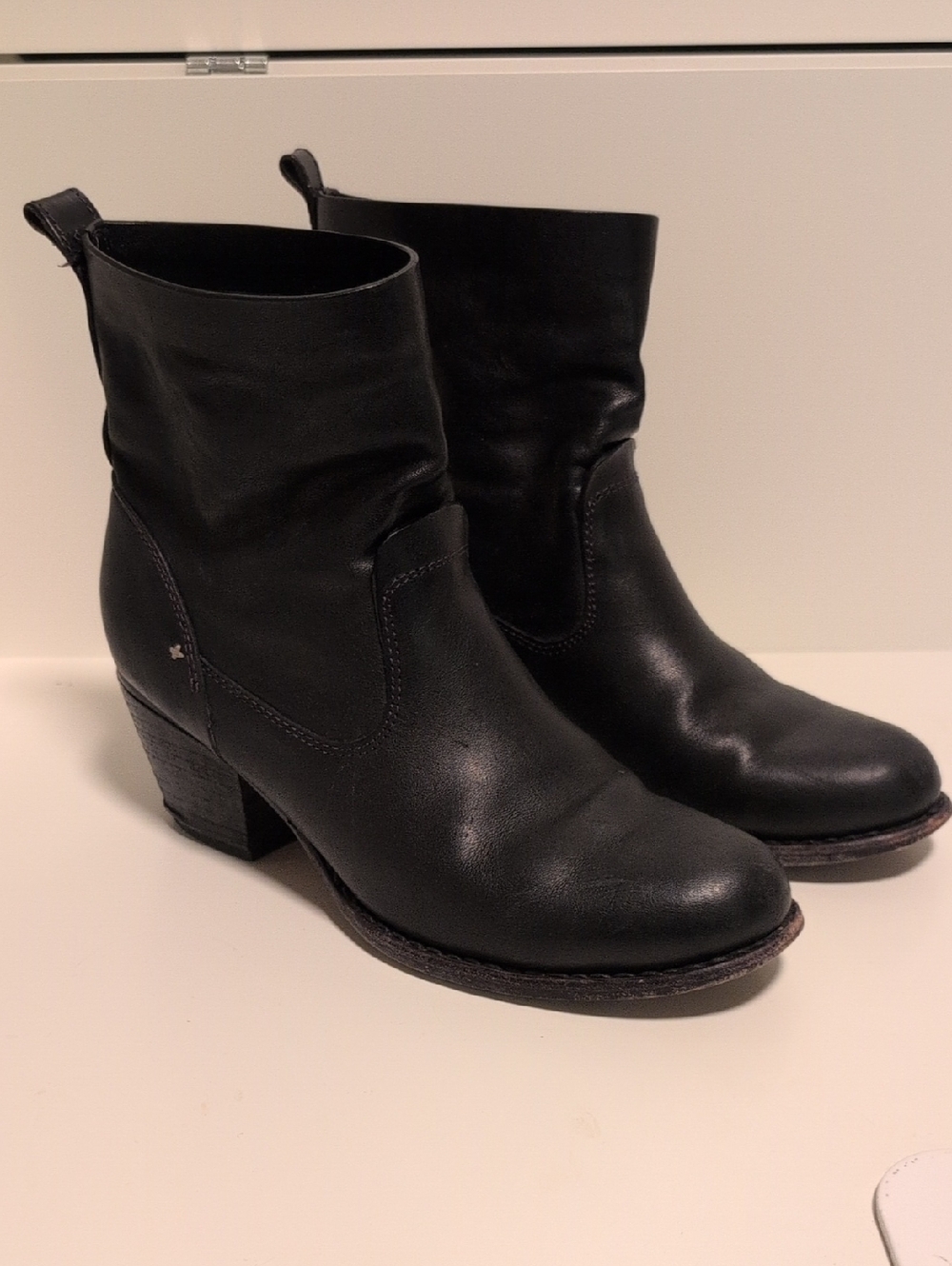 Rag & Bone Black Mercer II Ankle Boots Size 10